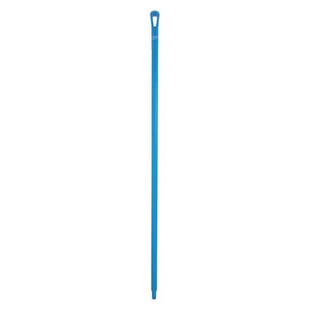 Vikan 1500mm Color Coded Handle, 1 1/4 in Dia, Blue, Polypropylene 29623