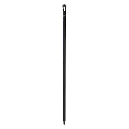 Vikan 59" Color Coded Handle, 1 1/4 in Dia, Black, Polypropylene 29629