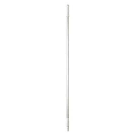 Vikan 1260mm Color Coded Handle, 1 in Dia, White, Aluminum 29585