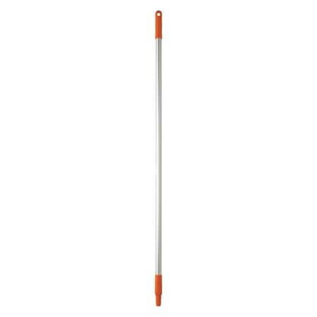 Vikan 50" Color Coded Handle, 1 in Dia, Orange, Aluminum 29587