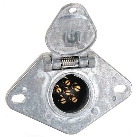 Velvac Trailer Connector Socket, 12-24V 055052