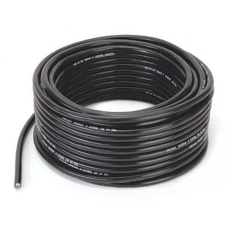 VELVAC 14 AWG 4 Conductor Stranded Trailer Cable 100 ft. BK 050001