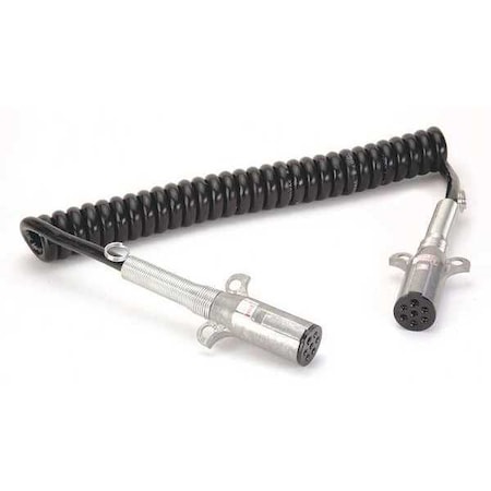 Velvac Power Cable, 144 in., 7-Way, Copper, 12V 590156