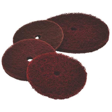 Arc Abrasives Finishing Disc, 6 in., Medium, AO, Maroon 53136-1