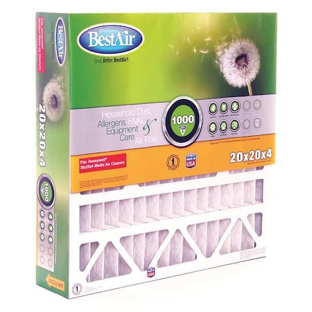 Bestair 20 in x 20 in x 5 in Synthetic Furnace Air Cleaner Filter 5-2020-8-2