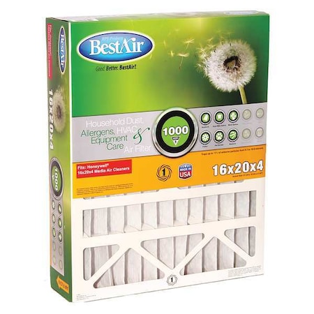 Bestair 16 in x 20 in x 5 in Synthetic Furnace Air Cleaner Filter 5-1620-8-2