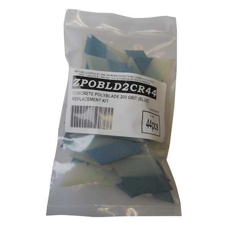 Diamabrush Polishing Replacement Kit, 6in., Blue, PK44 ZPOBLD2CR44