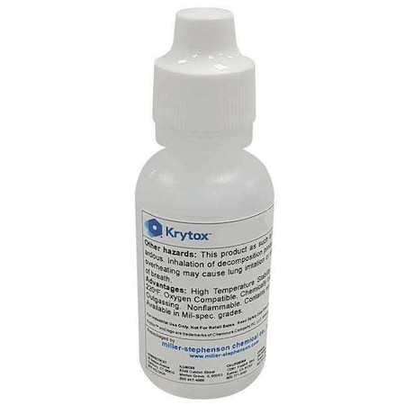Krytox Lubricant, 2 oz., Dropper Bottle, PFPE, Colorless LCBGPL107