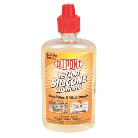 Teflon Silicone Lubricant, 4 oz., Bottle, clear MS-TSL