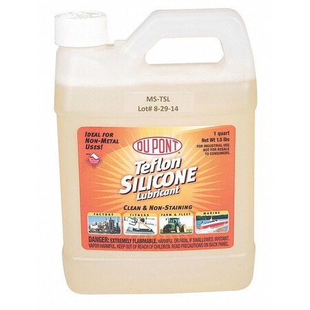 Teflon Silicone Lubricant, 1.5 lb., jug, clear MS-TSL