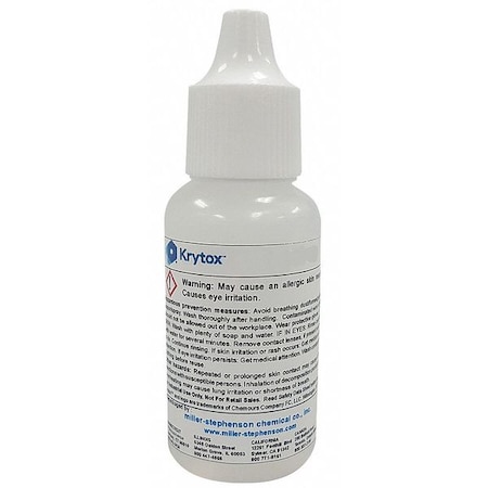 KRYTOX Lubricant Oil, GPL-106, Dropper Bottle, 1 Oz. GPL-106