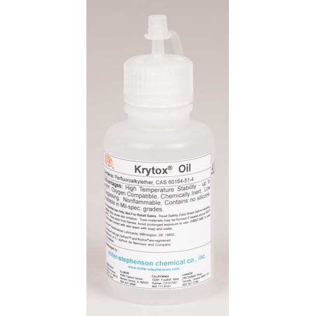 Krytox Aerospace Lubricant, 4kg, Dropper Bottle, PFPE, Colorless LDB143AZ
