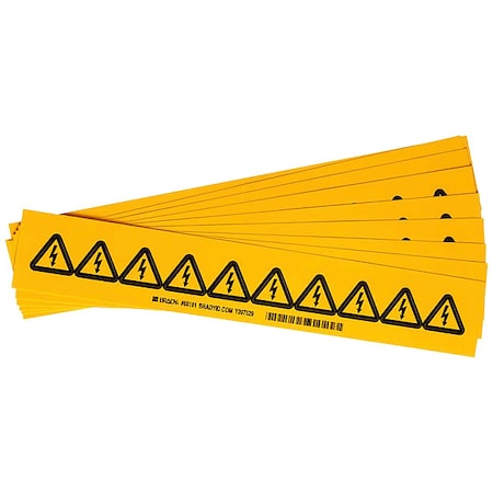 Brady Label, PS Vinyl, 1in.Hx1in.W, Danger, PK10 60191