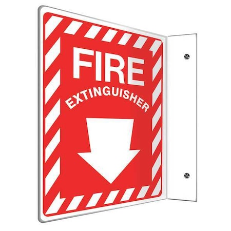 Accuform Fire Extinguisher Sign, 12X9", Width: 9" PSP406