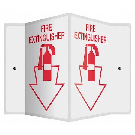 Accuform Fire Extinguisher Sign, 12X14", Width: 14" PSP361