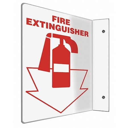 Accuform Fire Extinguisher Sign, 12X9", Thickness: 0.100" PSP417