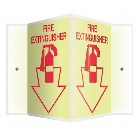 Accuform Fire Extinguisher Sign, 12X14" PSP362