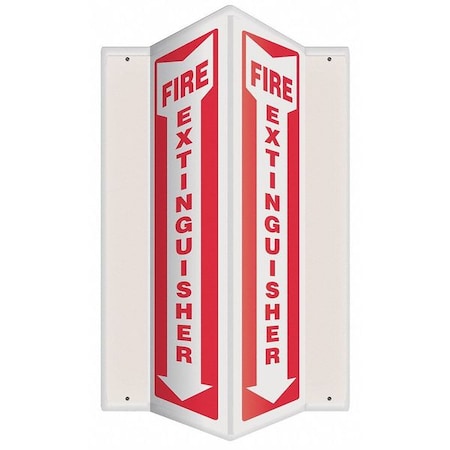Accuform Fire Extinguisher Sign, 24X7-1/2" PSP627