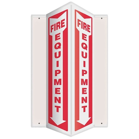 Accuform Fire Equipment Sign, 24X7-1/2" PSP628