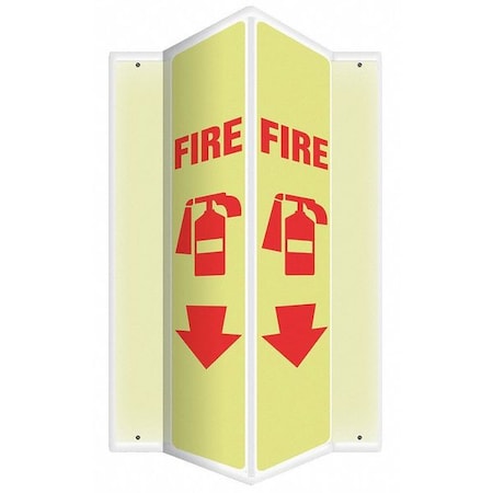 Accuform Fire Equipment Sign, 24X7-1/2", Sign Legend Text Color: Red PSP322