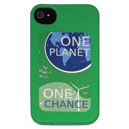 Nite Ize BioCase, iPhone 4, Green w/Planet Legend BIO-IP4-28G4