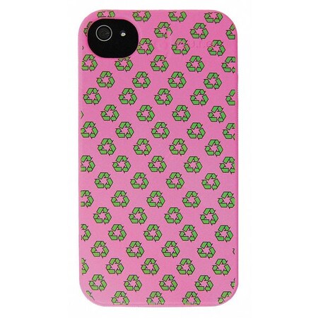 Nite Ize Bio Case.iPhone 4, Pink w/Recycle Symbol BIO-IP4-12G5