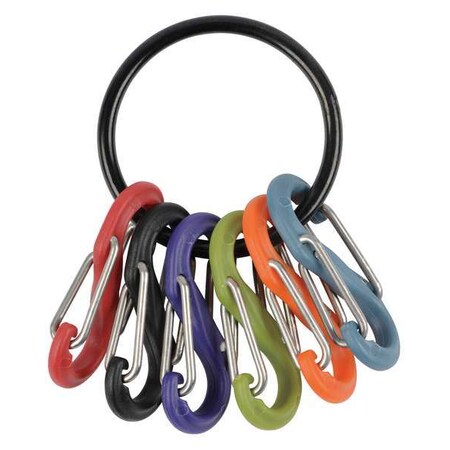 Nite Ize Stainless Steel Key Ring, Black KRG-03-01