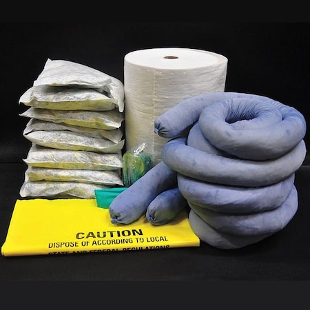 Spilfyter Spill Kaddie Refill, 25 gal Volume Absorbed per Kit, Refill, Blue/White, 17 3500K2-R