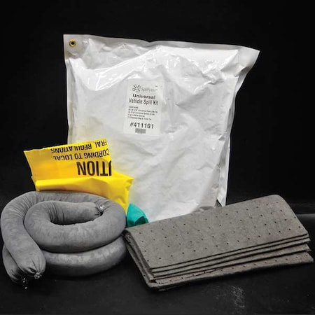 Spilfyter Spill Kit, Chem/Hazmat, Gray 411101