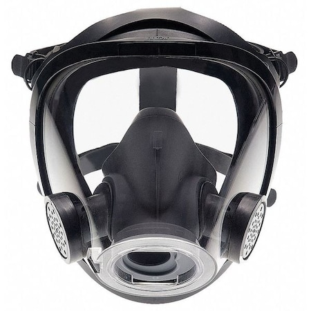 3M Scott Full Face Respirator, AV-3000, Not Rated, Bayonet, Size, L 0 Cartridges Included 805775-83