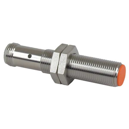 Ifm Cylindrical, Inductive Proximity Sensor, 12 mm Dia., Brass, M12, 3 Wires, Shielded IF7102
