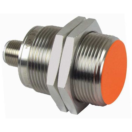 Ifm Cylindrical, Inductive Proximity Sensor, 30 mm Dia., Brass, M12, 3 Wires, Shielded IIS204