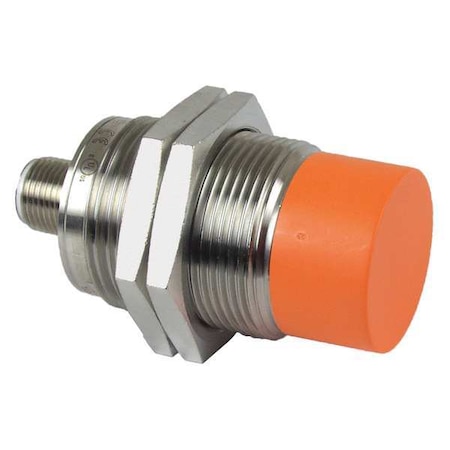 Ifm Cylindrical, Inductive Proximity Sensor, 30 mm Dia., Brass, M12, 3 Wires, Unshielded IIS205