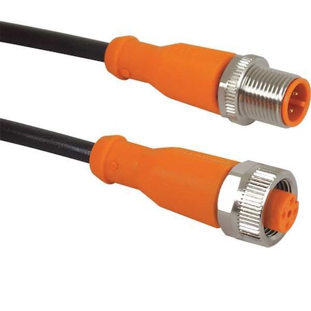 Ifm Cordset, 5 Pin, Receptacle, Female EVC014