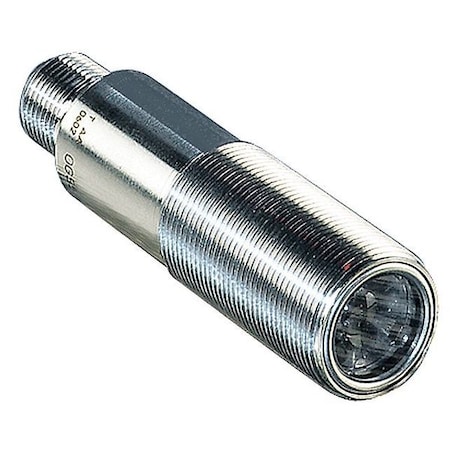Ifm Diffuse Photoelectric Sensor, M12, Right Angle, Cylindrical, Selectable Light On/Dark On, NPN OGH502