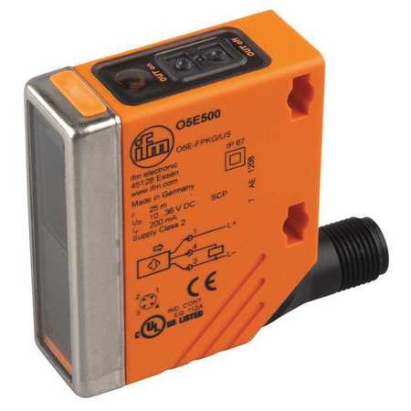IFM Photoelectric Sensor, Rectangl, Thru-Beam O5E502