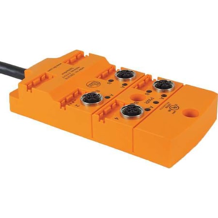 Ifm Sensor Wiring Block, 4 Pin, Receptacle EBC025