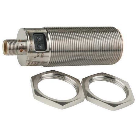 Ifm Capacitive, Cylindrical Proximity Sensor, 30 mm Dia., Stainless Steel, M12, 3 Wires, Shielded KI5084