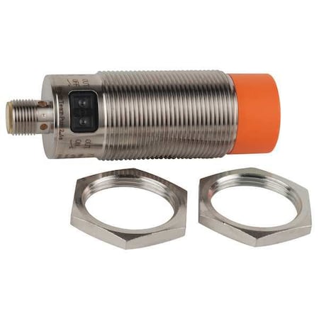 Ifm Capacitive, Cylindrical Proximity Sensor, 30 mm Dia., Stainless Steel, M12, 3 Wires, Unshielded KI5086