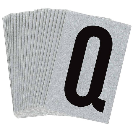 Brady LetterLabel, 1-1/2inH, 1inW, PK25 5900-Q