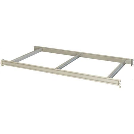 Hallowell Shelf, 48 in D, 72 in W, 1 Shelves, Light Gray HBRL7248PL