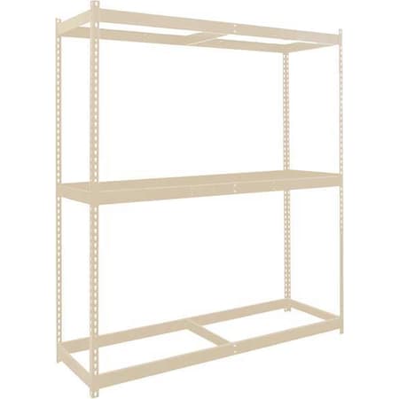 Hallowell Boltless Shelving Unit, 24"D x 96"W x 84"H, 4 Shelves, Steel DRCC962484-3S-PT