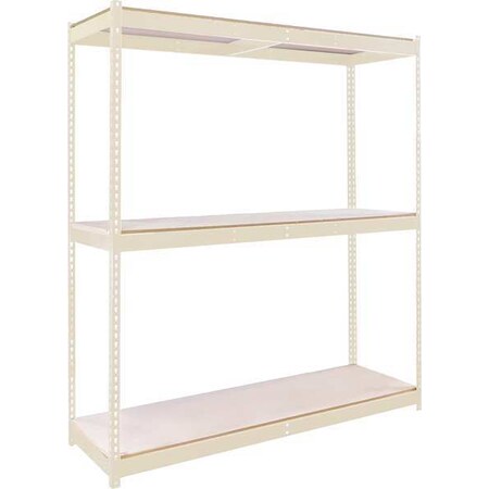 Hallowell Boltless Shelving Unit, 48"D x 72"W x 84"H, 4 Shelves, Steel DRCC724884-3S-P-PT