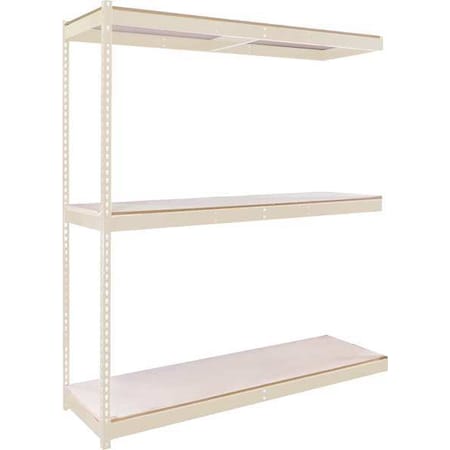 Hallowell Boltless Shelving Add-on Unit, 655 lb. DRCC723684-3A-P-PT