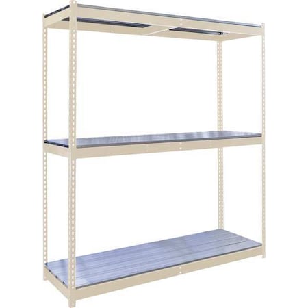 Hallowell Boltless Shelving Unit, 48"D x 48"W x 84"H, 4 Shelves, Steel DRHC484884-3S-E-PT