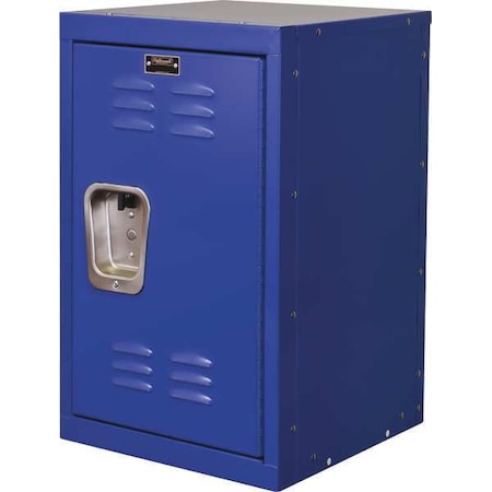 Hallowell Wardrobe Locker, 15 in W, 15 in D, 24 in H, (1) Tier, (1) Wide, Blue HKL1515(24)-1GS