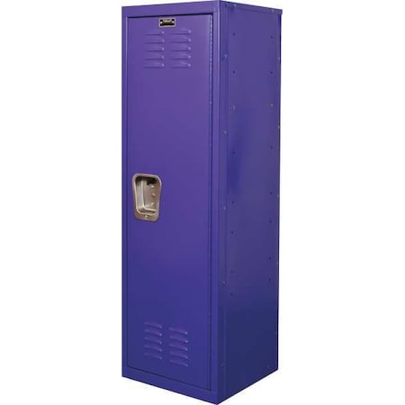 Hallowell Wardrobe Locker, 15 in W, 15 in D, 48 in H, (1) Tier, (1) Wide, Purple HKL151548-1PR