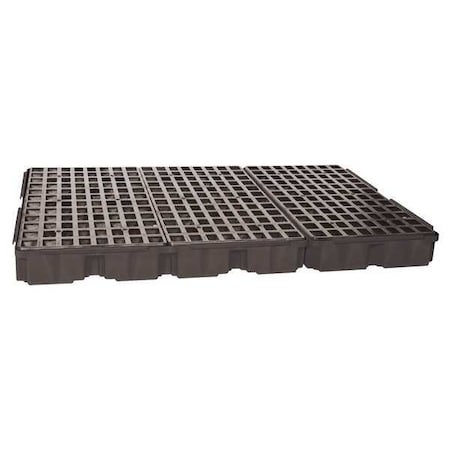 Eagle Mfg Spill Deck, 88 gal Spill Capacity, 6 Drums, 10,000 lb Load Capacity, Polyethylene 1686B