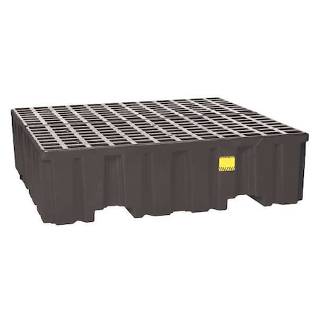 Eagle Mfg Spill Pallet, 132 gal Spill Capacity, 4 Drums, 8,000 lb Load Capacity, Polyethylene 1640B
