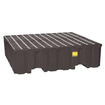 Eagle Mfg Spill Pallet, 132 gal Spill Capacity, 4 Drums, 8,000 lb Load Capacity, Polyethylene 1640BND
